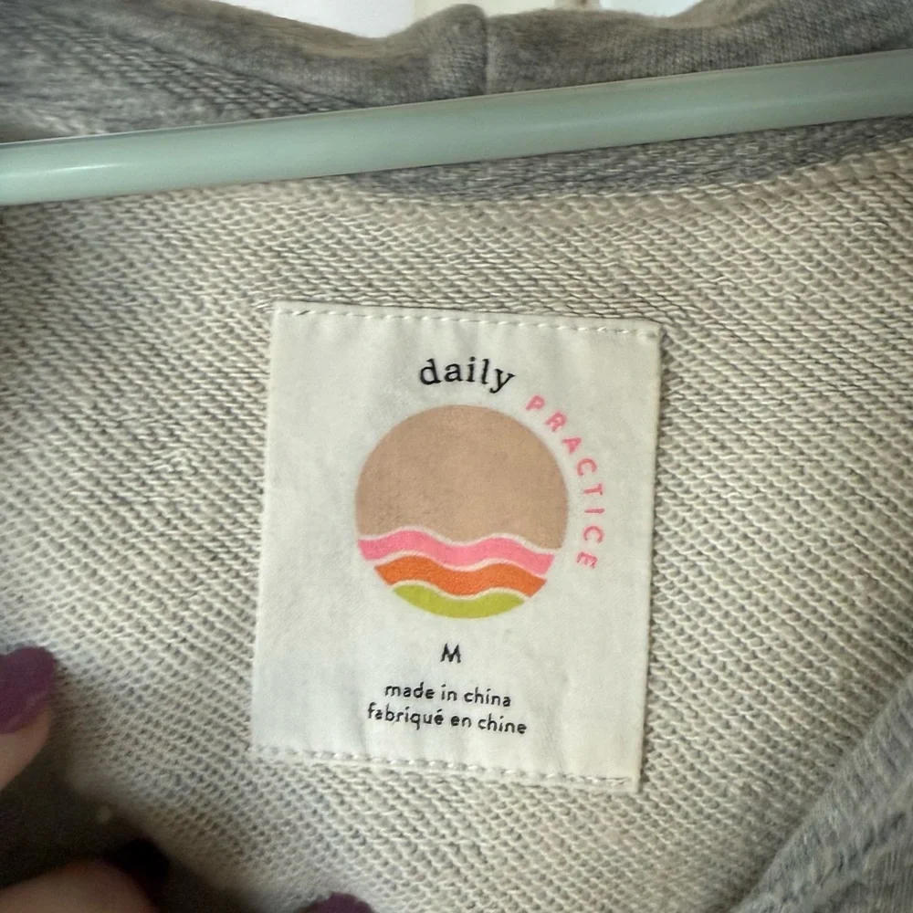 Anthropologie Daily Practice Heather Gray Women's Top - Picture 2 of 3